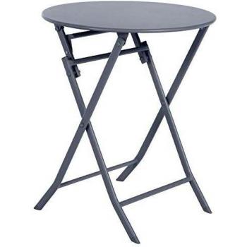 Mesa Plegable Redonda de 2 Plazas Color Cuarzo Greensboro Hespéride