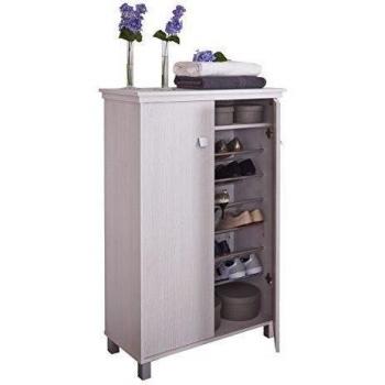 TOPKIT | Mueble Zapatero Misisipi 24ab | Medidas 126 x 81 x 36 cm | Armario Zapatero | Organizador de Zapatos | Zapatero Blanco Mozart