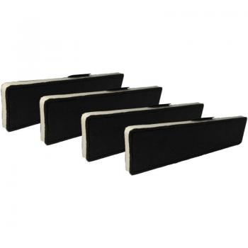 Filtro de Carbón Activado Vhbw 4x Compatible con Miele DA 1100, DA 1160, DA 1050-55, DA 1060 - Dimensiones: 43 x 10 x 2 cm
