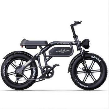 Bicicleta Eléctrica PHNHOLUN C8 IT - Motor 1000W, Batería 48V20Ah, Ruedas de 20 Pulgadas, Frenos de Disco - Negra