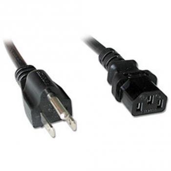 Lindy US 3 Pin Mains Power Lead, 2m - Cable