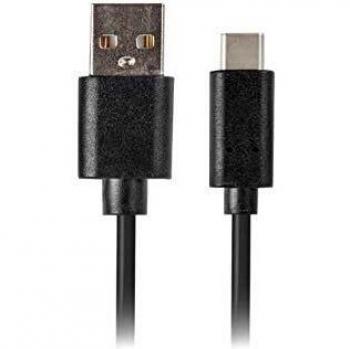 Cable USB LANBERG 2.0 Macho/USB C Macho 0.5M Negro