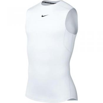 Camiseta de Entrenamiento Sin Mangas Nike Pro Dri-FIT Ajustada para Hombre - Blanco (M)