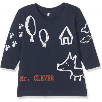 NAME IT Nitdilan Ls Top M Nb, Camisa Manga Larga para Bebés, Azul