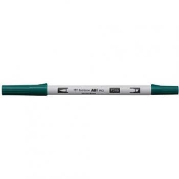 Rotulador Doble Punta ABT PRO a Base de Alcohol Tombow Color Verde Mar 346