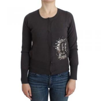 John Galliano Purple Wool Sequined Cardigan Knit Sweater - XS