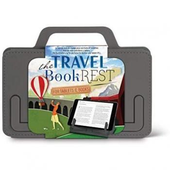 Grey Travel Book Holder with Adjustable Angle