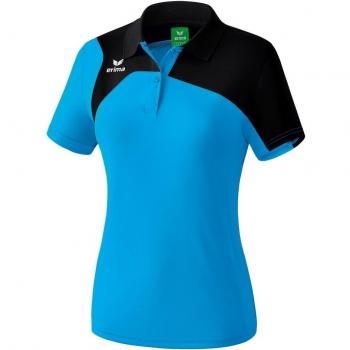 Erima GmbH Club 1900 2.0 Polo, Mujer, Curacao/Negro, 36