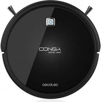 Cecotec Robot aspirador y fregasuelo Conga Serie 990. Acero Inoxidable, Negro, autonomía de 160 minutos