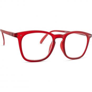 Gafas de lectura Izipizi #E forma trapecio rojo