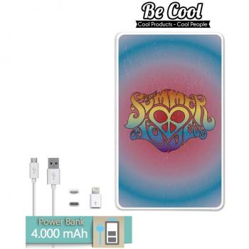 Becool® - Batería Externa Power Bank 4000 mah + Gratis 1 cable USB-MicroUsb
