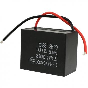 450 VAC 10uF 50/60Hz Motor de ventilador Correr condensador CBB61