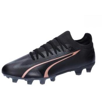 Botas de fútbol Puma Ultra Match FG/AG, negro-cobre rosa, unisex adulto, talla 42.5 EU