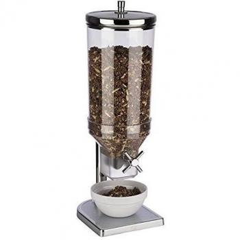 Dispensador de cereales Estonia APS - 4,5 litros - Plateado/transparente