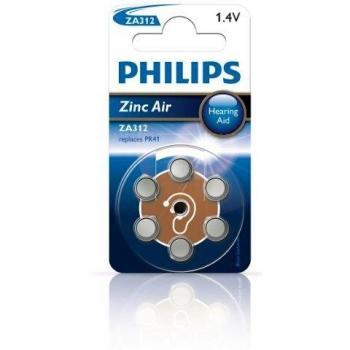 Philips Minicells Batería ZA312B6A/10 - Pilas