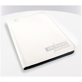 Álbum con cremallera Ultimate Guard Zipfolio Xenoskin 18 bolsillos para 360 cartas, color blanco