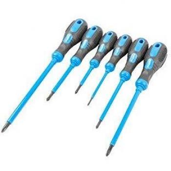 SET 6 DESTORNILLADORES LANBERG NT-0801 MANGO ANTIDESLIZANTE