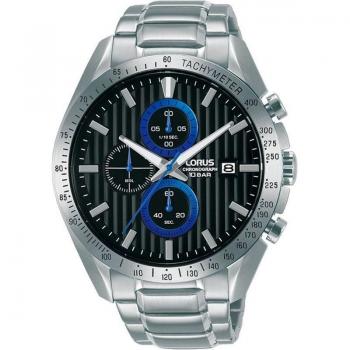 Reloj Lorus® By Seiko Sport Chrono RM305HX9 - Reloj análogo para hombre de cuarzo con cronógrafo, correa en metal, diseño deportivo