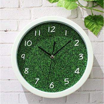 Damjic El Arte Moderna De Salón Verde Reloj De Pared Reloj De Pared Reloj De Cuarzo Mute Bizhong