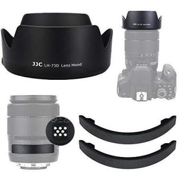 JJC Parasol de Lente Reversible Dedicada de con Protector de Lentes de Contacto Cubierta Protectora para Canon de EF-S 18-135mm f/3.5-5.6 IS USM y RF 24-105mm F4-7.1 IS STM Reemplazo Canon EW-73D