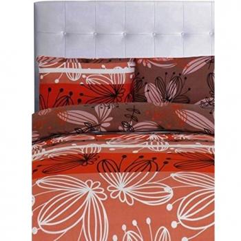 Casa Campo Juego De Funda Nórdica Aspen Rojo/Marrón Cama 135
