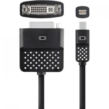 Adaptador de cable mini DisplayPort DVI Negro