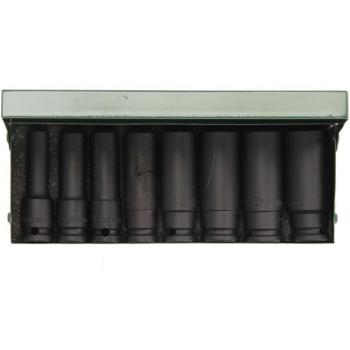 Juego de llaves vaso HANS 83608M de impacto 3/8 8 piezas hexagonal de 8-19 mm
