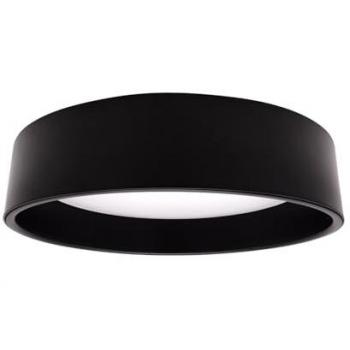 Plafón LED 15W Circular Metal Ø350 mm CCT Seleccionable Negro Design