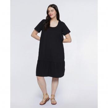 Fiorella Rubino - Vestido de tejido de punto con volante y manga corta
