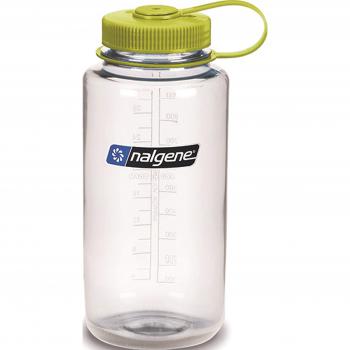 Nalgene 1413830 - Bidón con boca ancha de acampada y senderismo, color Transparente, 1 L