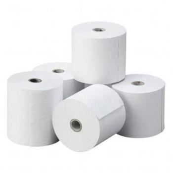 Rollo de Papel para Impresora de Tickets 76.5mm x 65mm x 12mm Paquete de 10 Unidades