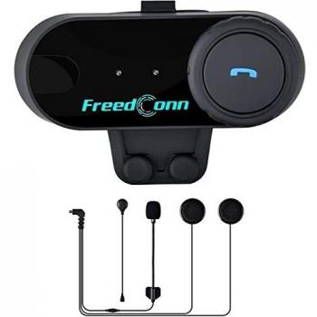 Freedconn Auriculares Intercomunicador Bluetooth de casco de motocicleta Moto Intercom Headset 1000M