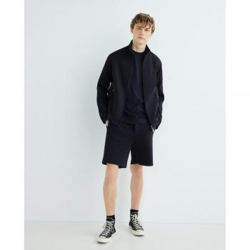 Emporio Armani Regular Fit Men's Bermuda Shorts with Logo Bands - XL Navy Blue