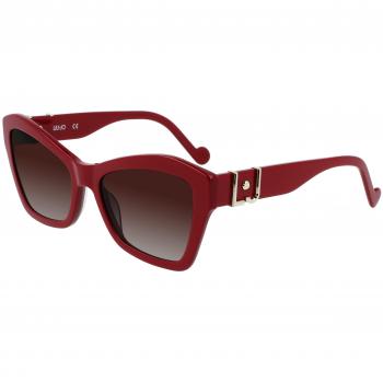 Liu Jo Lj754S Col. 604 Women's Square Red Sunglasses, Size: 56 MM