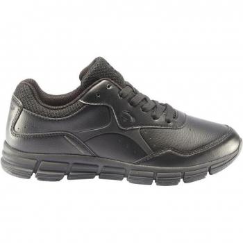 Zapatillas de running de mujer Rawan W con tecnología antideslizante y diseño en piel negra