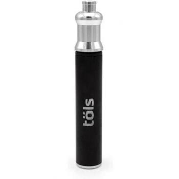 TÖLS Aina Pro 134mm Bomba de Aire Manual para Bicicleta con Soporte y Latiguillo, Herramientas MTB - Negro Multicolor