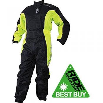Richa Traje Impermeable Moto Typhoon Overall Negro-Fluorescent