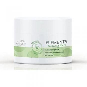 Wella Professionals Elements Renewing Mask - Hair mask, nourishing formula, paraben-free, sulfate-free, vegan-friendly, suitable for all hair types, provides deep hydration and repair, enhances shine and softness