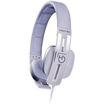 Hiditec | Auriculares con Cable Wave | Cascos Color Blanco para PS4, PC, Xbox, Smartphone | con Cable Reforzado y Micrófono | Sonido Envolvente | Producto Español | Auricular Blanco de Diadema