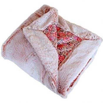 Manta Domiva Rosa para Bebés - Algodón/Poliéster - 75 x 100 cm
