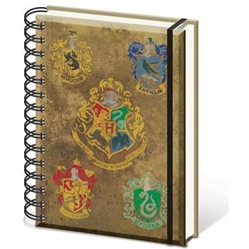 HARRY POTTER sr72083 Hogwarts de los Escudos – Cuaderno tamaño A5 Notebook
