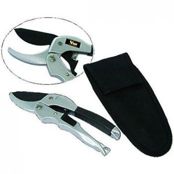 Tijeras de podar Vigor Halu con funda, 3 posiciones y longitud de 200 mm