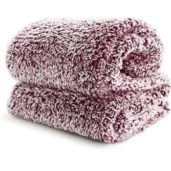 Bedsure Manta Sofa Invierno Grande - Manta Cama 90 Sherpa Extra Suave, Manta Decorativa Cubre Sofas Felpa 150x200 cm, Rojo