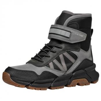 Geox Flexyper Plus Grey/Black Boots for Boys EU 39