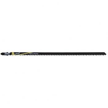 Wolfcraft 2692000 Hoja de Sierra de calar vástago T/CV/Vigas Blanda, virutas, tableros de Madera estratificada, plásticos/Cortes Finos Pack 1, 0 W, 0 V
