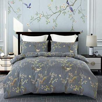 Topmail Fundas Nórdicas Cama Estampada Reversible Juego de Cama Poliéster 220 x 240 cm con 2 Fundas de Almohada 50x75cm