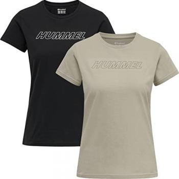 Hummel Cali Women's Cotton T-Shirt 2-Pack Multicolor