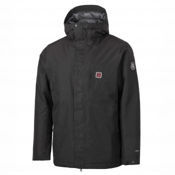 Chaqueta impermeable con capucha Ternua Conne negra profunda XL para hombre
