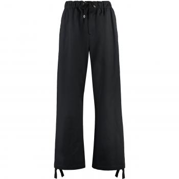 Versace Men's Loose-fitting Straight Trousers in Black | Size M | 10083301A05964 Color 1B000
