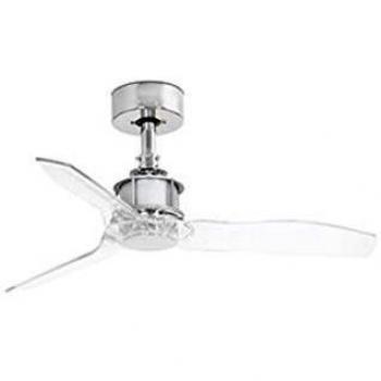 FARO BARCELONA 33426 - Just Fan Ventilador de Techo Cromo/Transparente 81cm